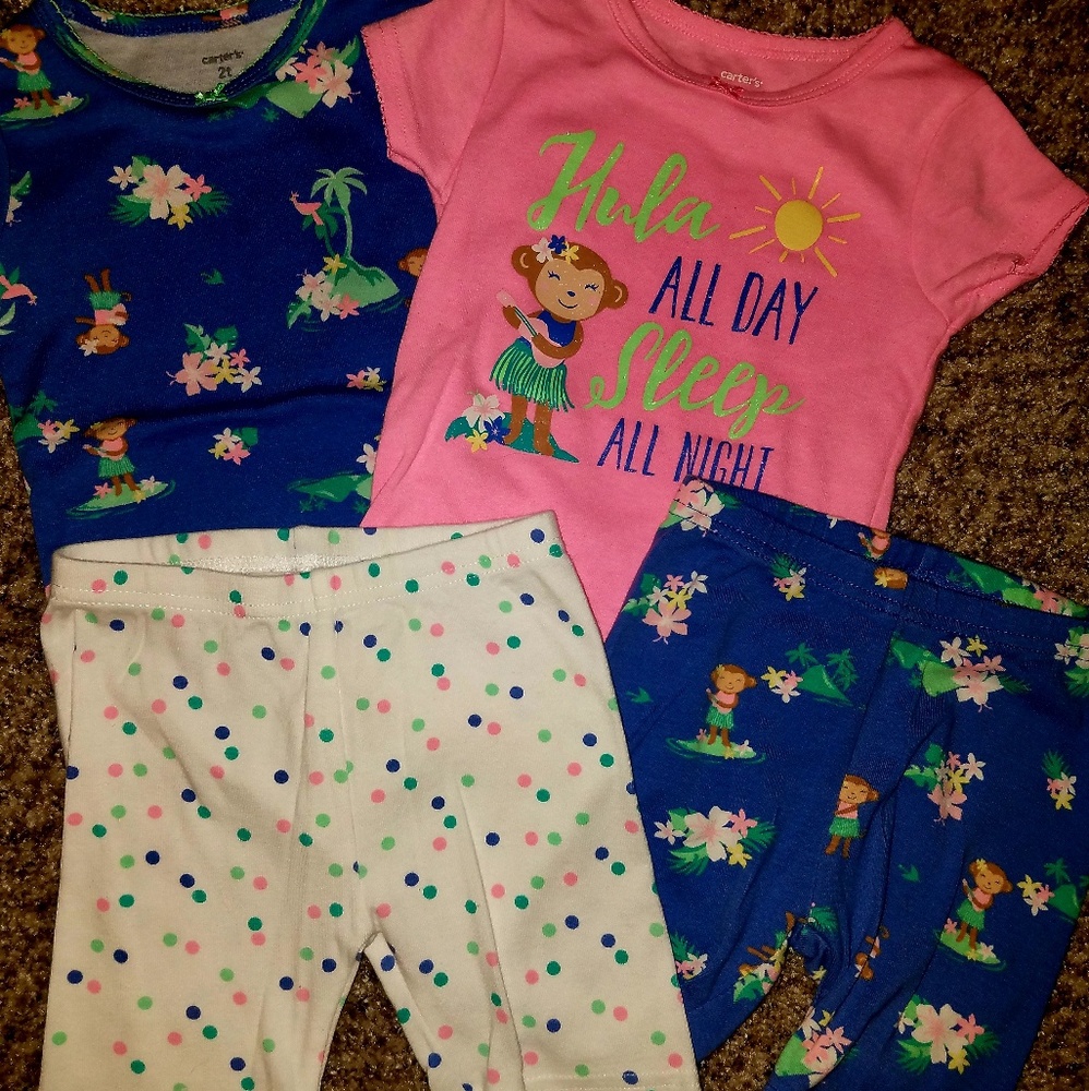 GUC Carter's 2T pajamas set